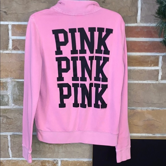 PINK Victoria's Secret Tops - Victoria’s Secret PINK Pink Quarter Zip